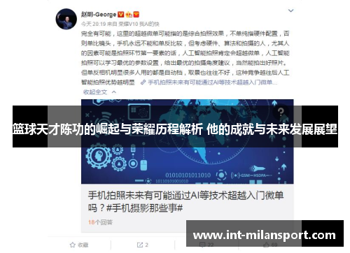 篮球天才陈功的崛起与荣耀历程解析 他的成就与未来发展展望